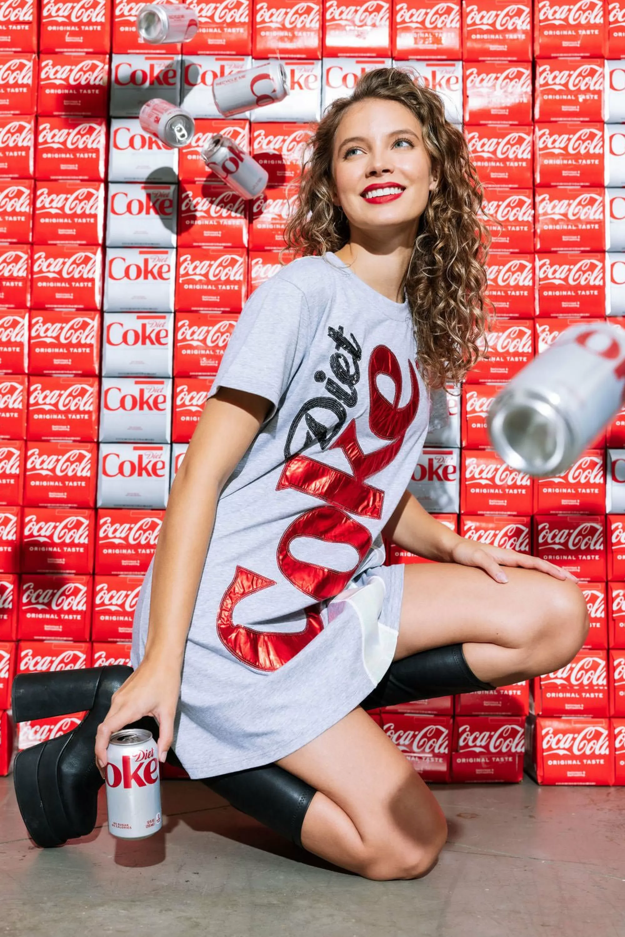 womens Queen Of Sparkles Diet Coke® Tee Dress