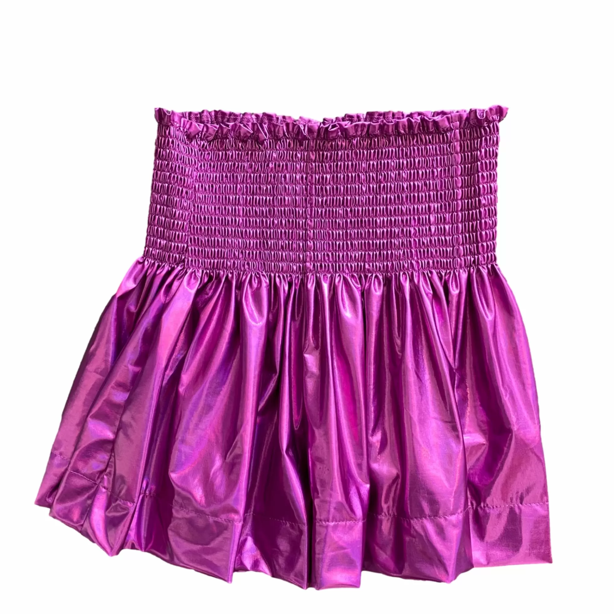 womens Queen Of Sparkles Fuchsia Iridescent Swing Shorts