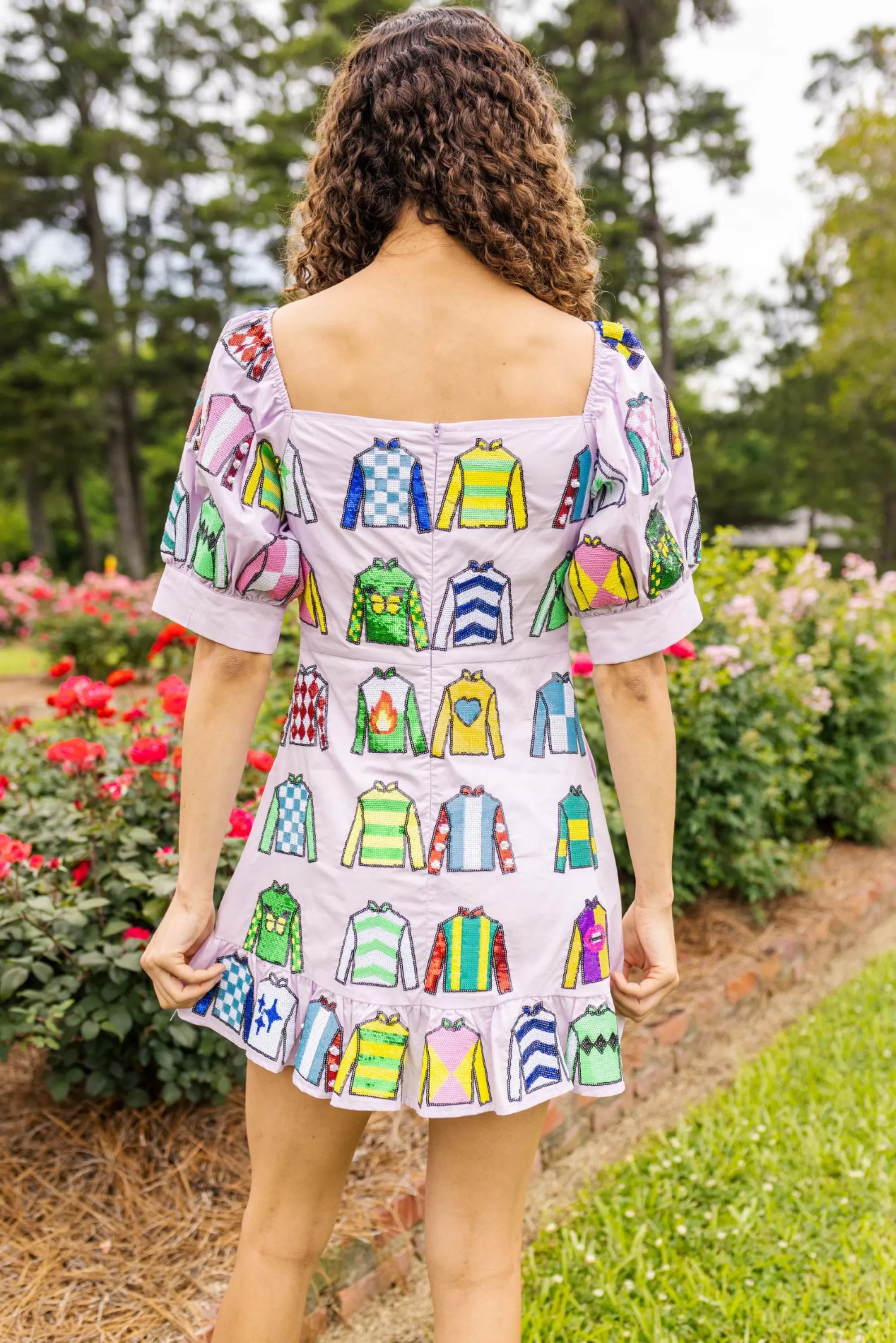 womens Queen Of Sparkles Jockey Shirt All Over Dress