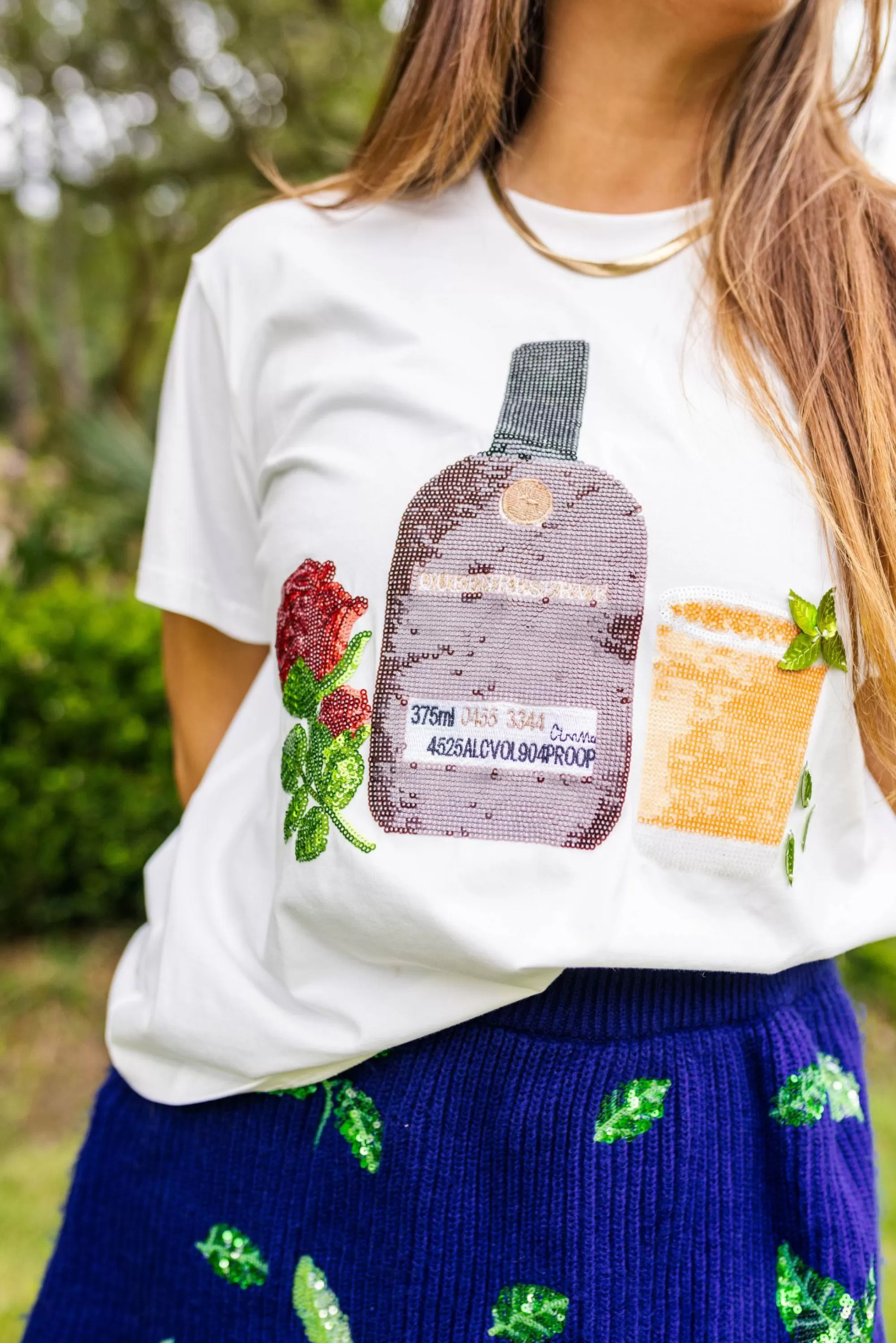 womens Queen Of Sparkles Mint Julep Tee