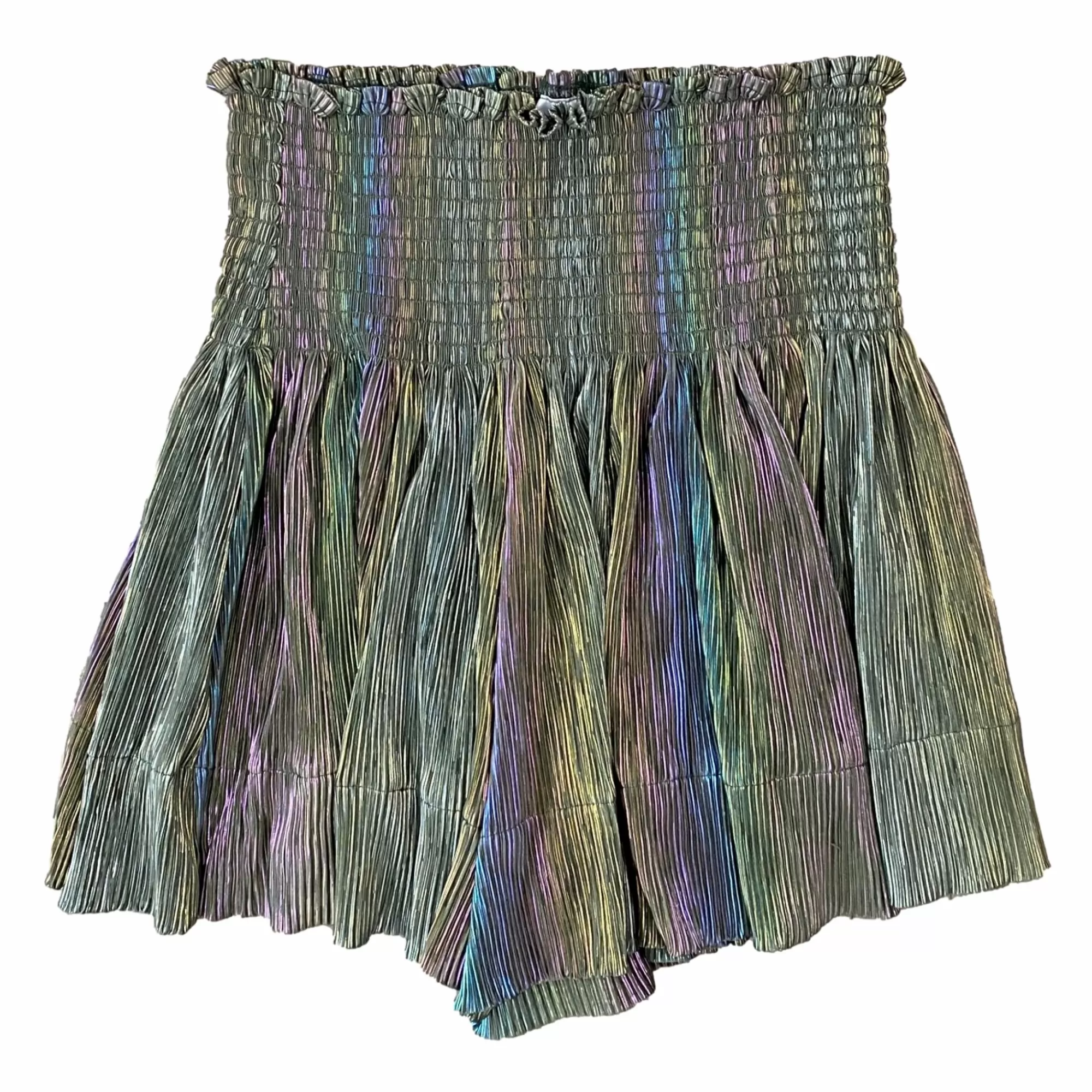 womens Queen Of Sparkles Pleat Swing Short