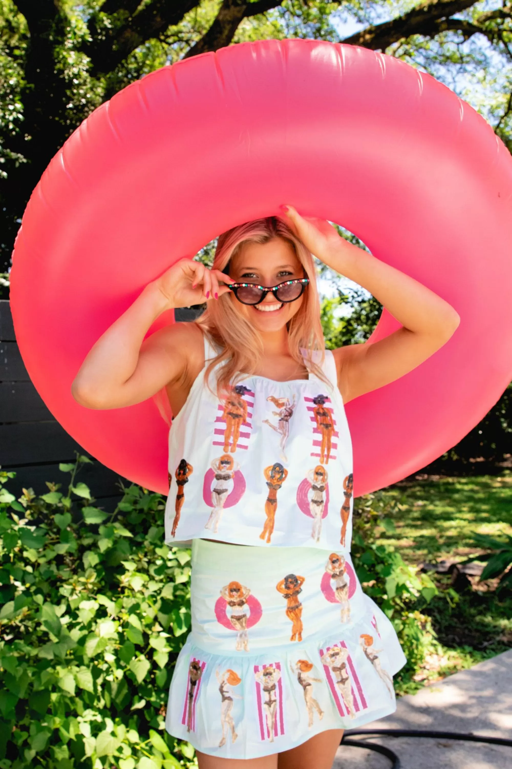 womens Queen Of Sparkles Swimmer Girl Tank