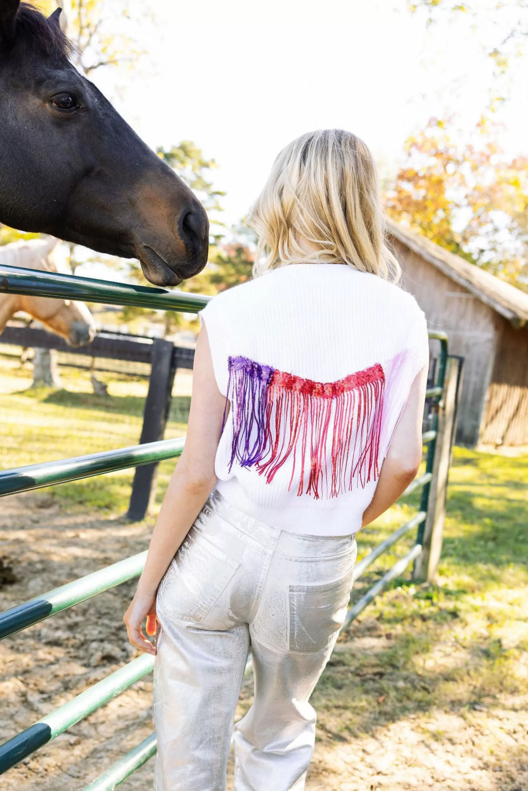 womens Queen Of Sparkles Yee Haw Queens Sweater Tank